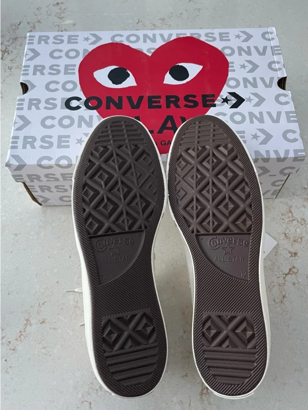 Converse Play Comme des Garçons Box High Tops - Picture 4 of 8